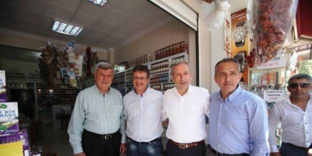 Başkanlar Derince’de Esnafı Ziyaret Etti