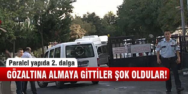 Meslektaşlarını gözaltına almaya giden polisler şok oldu