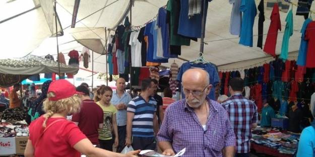 Kadınlar, İhsanoğlu İçin Pazarda Stant Açtı