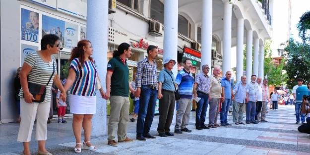 Beyazfil İçin İnsan Zinciri Oluşturuldu
