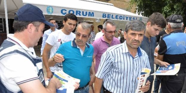 Çorum Polisinden Cemaate Uyuşturucu Madde Uyarısı