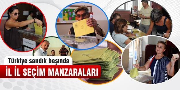 Türkiye'den seçim manzaraları