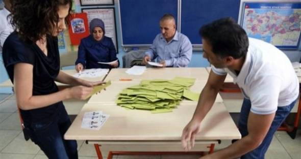 Oyların yüzde 45'i sayıldı