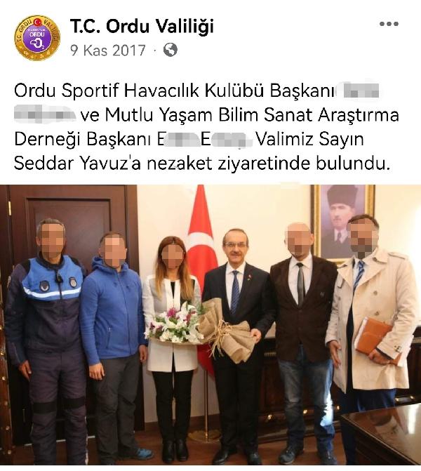 Sahte psikolog, eski Ordu Valisi Yavuz ve kaymakamlığı da ziyaret etmiş