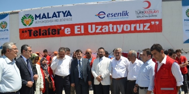 Malatya’dan Telafer’e Yardım Tırı