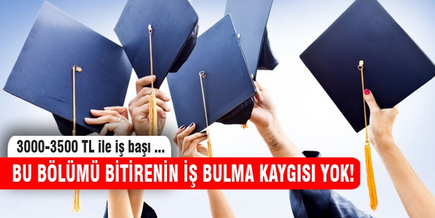 Bu bölümü bitiren 3000 TL ile işe başlayacak