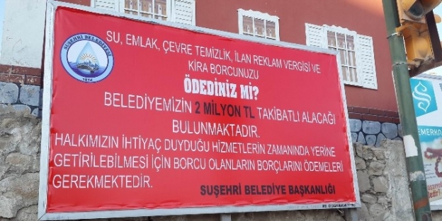 Suşehri Belediyesi 2 Milyon Tl Alacağını Bilboradla İstedi