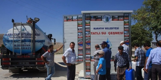 Karatay’ın Uzak Mahallelerine Tatlı Su Deposu