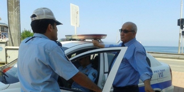 Şehirlerarasi Otobüslere Trafik Denetimi Yapıldı