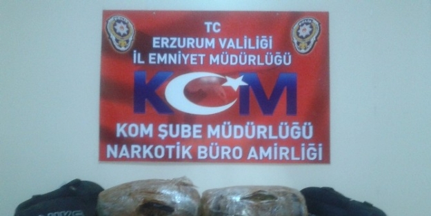 Erzurum’da 13 Kilo 395 Gram Esrar Ele Geçirildi