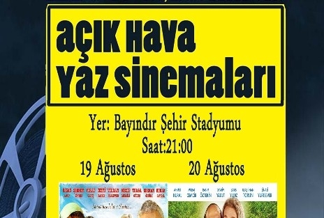 Açıkhava Yaz Sinema Keyfi Bayındır’da Nostalji Estirecek