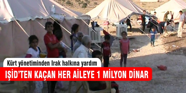 IŞİD'ten kaçan her aileye 1 milyon dinar