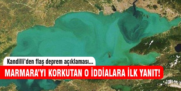 Marmara'yı korkutan metan gazıyla ilgili Kandilli'den açıklama