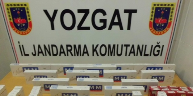 Yozgat İl Jandarma Kaçak Sigara Yakaladı