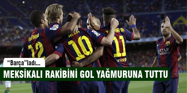 Barcelona'dan gol yağmuru