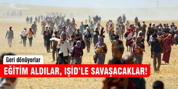 Ezidiler IŞİD'le savaşmak için geri dönüyor!