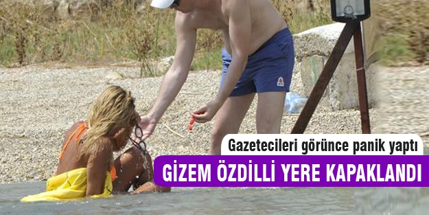 Gizem Özdilli gazetecileri görünce düştü