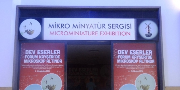 Ukraynalı Sanatçı Syadrısty’nin Mikro Minyatür Sergisi Forum Kayseri’de Devam Ediyor