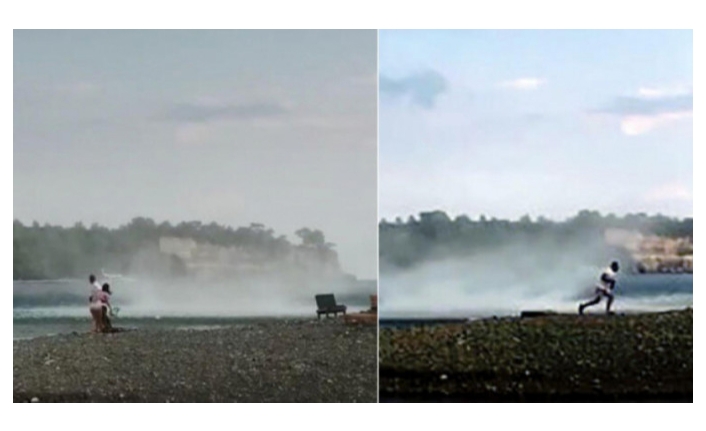 Antalya'da korku dolu anlar!