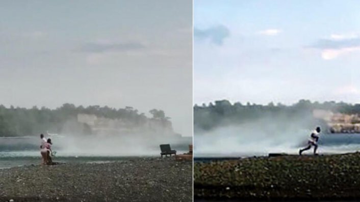 Antalya'da tatilcileri korkutan olay! 'İlk kez böyle bir şey görüyorum'