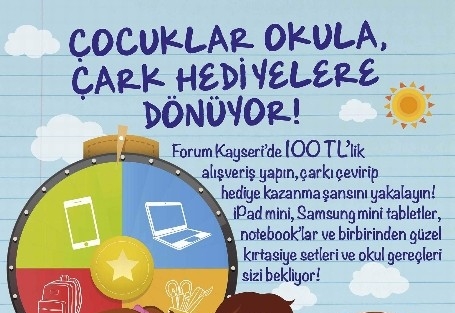 Forum Kayseri’de Okul Alışverişi Hem Kazançlı Hem Eğlenceli