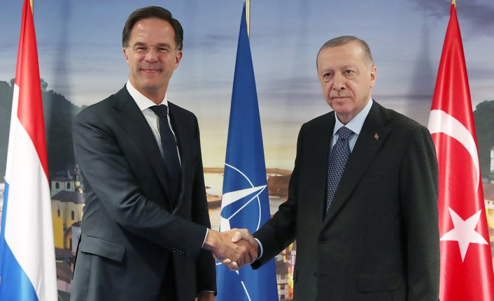 Cumhurbaşkanı Erdoğan, Hollanda Başbakanı Rutte ile görüştü