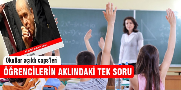 Okullar açılıyor caps'leri