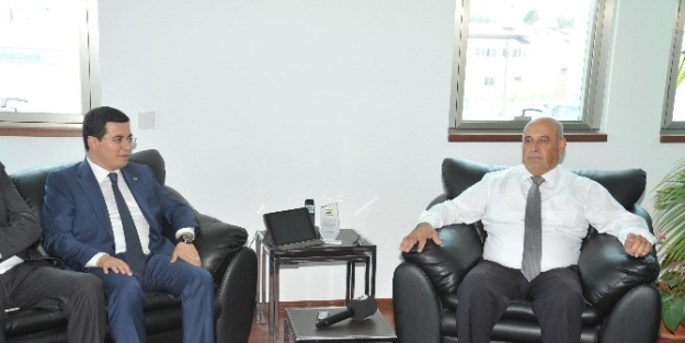 Kıbrıs Türk Belediyeler Birliği Başkanı Benli, Kepez Belediye Başkanı Tütüncü’yü Kabul Etti