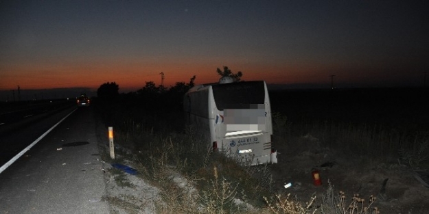 Konya’da Yolcu Otobüsü Kaza Yaptı: 22 Yaralı