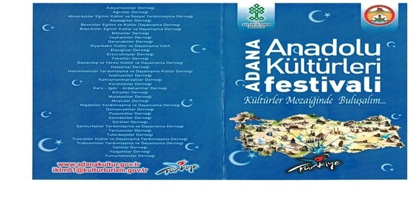Adana Anadolu Kültürleri  Festivali 26 Eylül’de