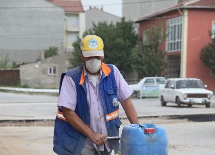 Odunpazarı’nda Üstyapi Çalişmalari Devam Ediyor