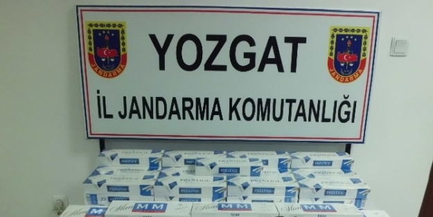 Yozgat Jandarma Yolcu Otobüsünde Kaçak Sigara Ele Geçirdi