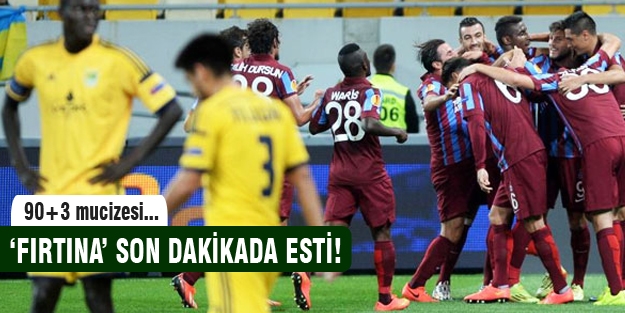 Trabzonspor fırtına gibi esti