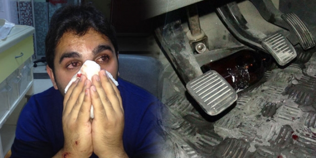 Ambulans şoförünün burnunu kırdılar!