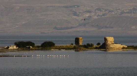 Sular çekildi "Osmanlı kalesi" göründü