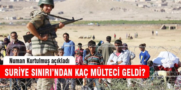 Suriye'den kaç mülteci geldi?