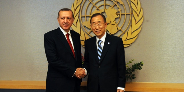 Erdoğan, Ban ki Moon ile bir araya geldi