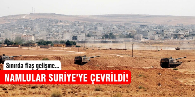 Namlular Suriye'yi gösteriyor