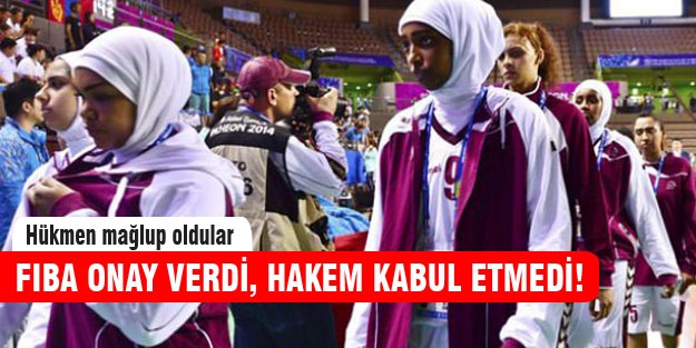 FIBA onayladı, hakem başörtüsünü kabul etmedi!