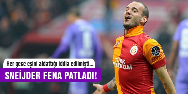 Sneijder maçtan sonra fena patladı!