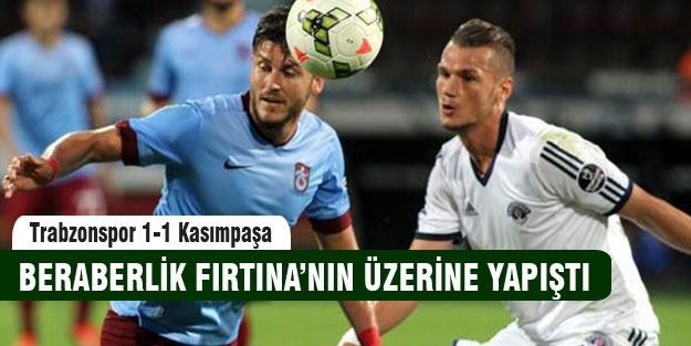 Beraberlik Trabzonspor'a yapıştı