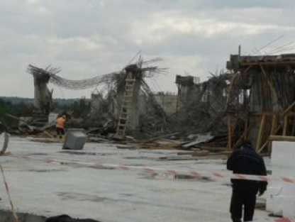 Rektörlük binası inşaatı çöktü:2 işçi kayıp