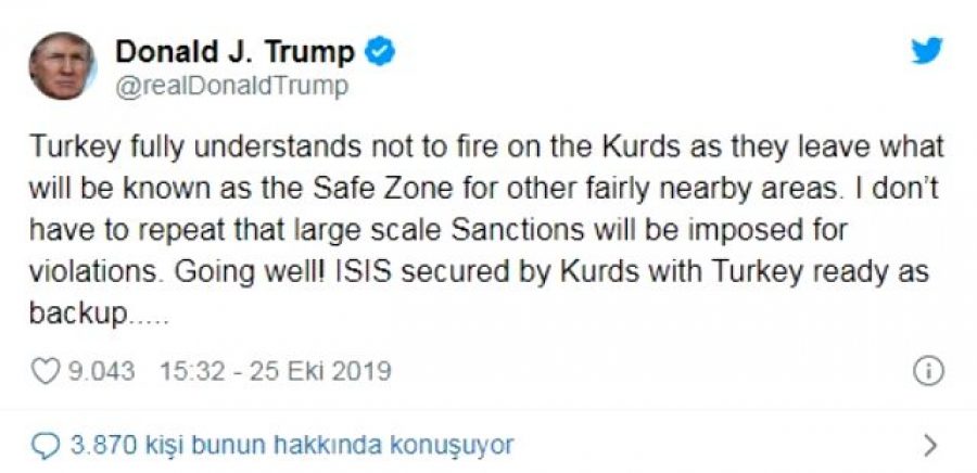 Trump Türkiye'yi yine tehdit etti!
