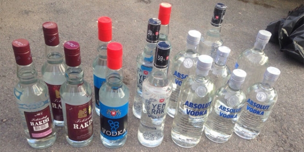 500 şişe kaçak içki ele geçirildi!