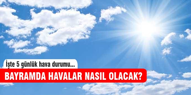 Kurban Bayramı'nda havalar nasıl seyredecek?