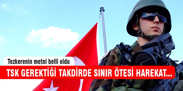 Tezkerenin içeriği belli oldu