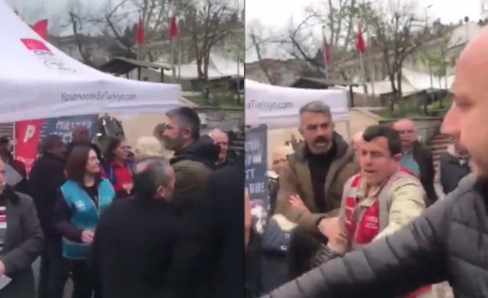 CHP'liler ve Memleket Partililer birbirine girdi! Stant kavgası