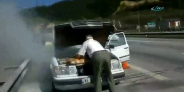 Bolu Dağı Tüneli'nde alev aldı