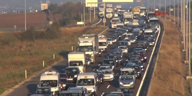 Bolu'da trafik felç!