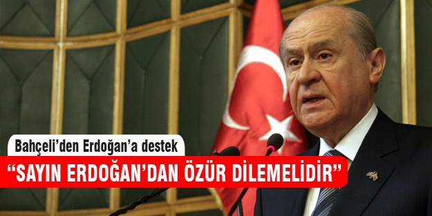 Devlet Bahçeli'den Cumhurbaşkanı Erdoğan'a destek!